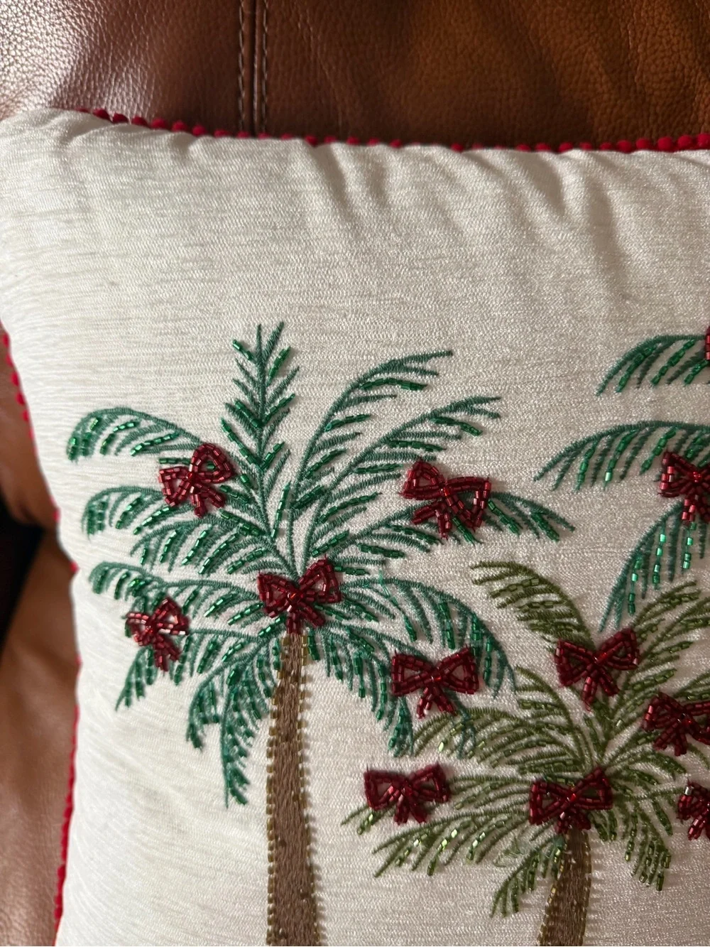 C&C Co. Home  tropical Christmas pillow